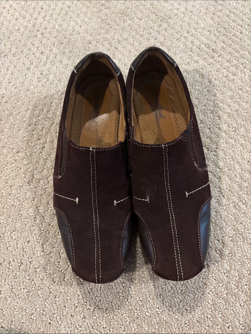 Naturalizer Men's Suede Slip-On Loafers in Dark Brown